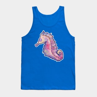 Watercolor Seahorse Tank Top